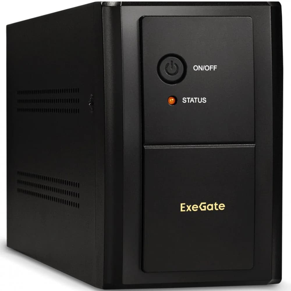 Exegate EP285516RUS ИБП ExeGate SpecialPro UNB-2000.LED.AVR.EURO.RJ 2000VA/1200W, LED, AVR, 4 евророзетки, RJ45/11, Black