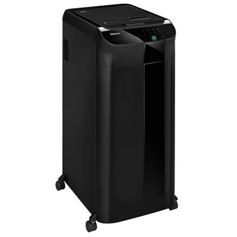 Шредер Fellowes AutoMax 600M черный с автоподачей (секр.P-5) перекрестный 600лист. 83лтр. скрепки скобы пл.карты