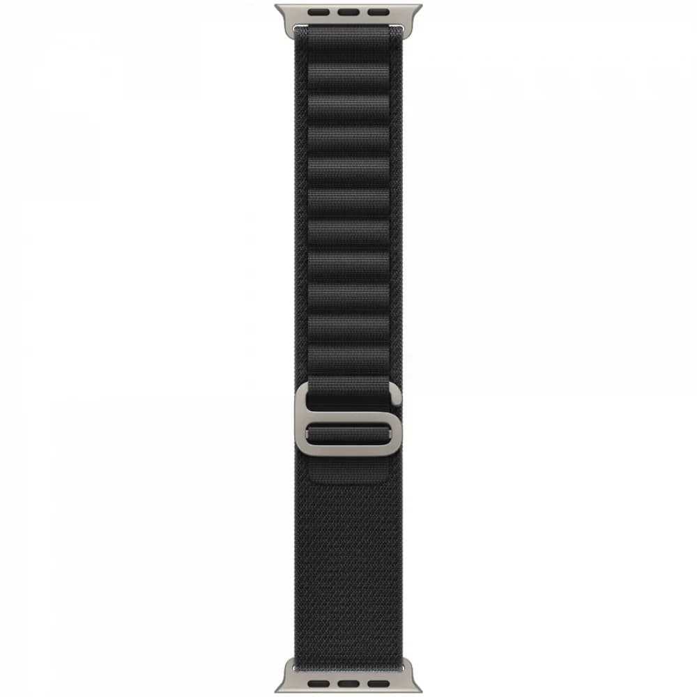 49mm Black Alpine Loop - Large - Natural Titanium Finish