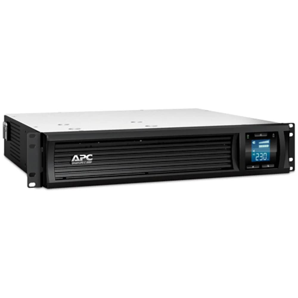 Источник бесперебойного питания APC Smart-UPS SC, Line-Interactive, 2000VA / 1200W, Rack, IEC, LCD, USB