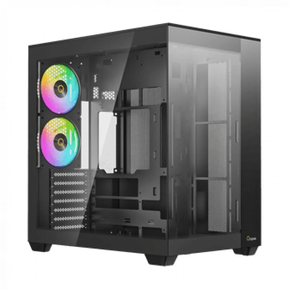 Корпус Ocypus Delta C74 BK ARGB ATX/MATX/ITX, USB3.0x2, Type C, Черный, Delta-C74-BKD200XX-GL