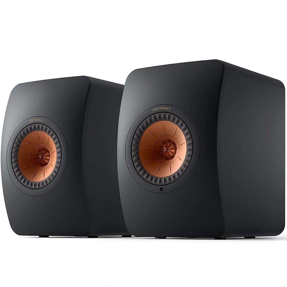 KEF Акустическая система LS50WII ЧЕРНЫЙ МЕТАЛЛ EAN:637203046889 Беспроводная АС, 2-полосная, с фазоинвертором, мощность: 760 Вт (сумм.), диапазон частот: 40 Гц - 47 кГц, поддержка: 24-бит/384 кГц, M