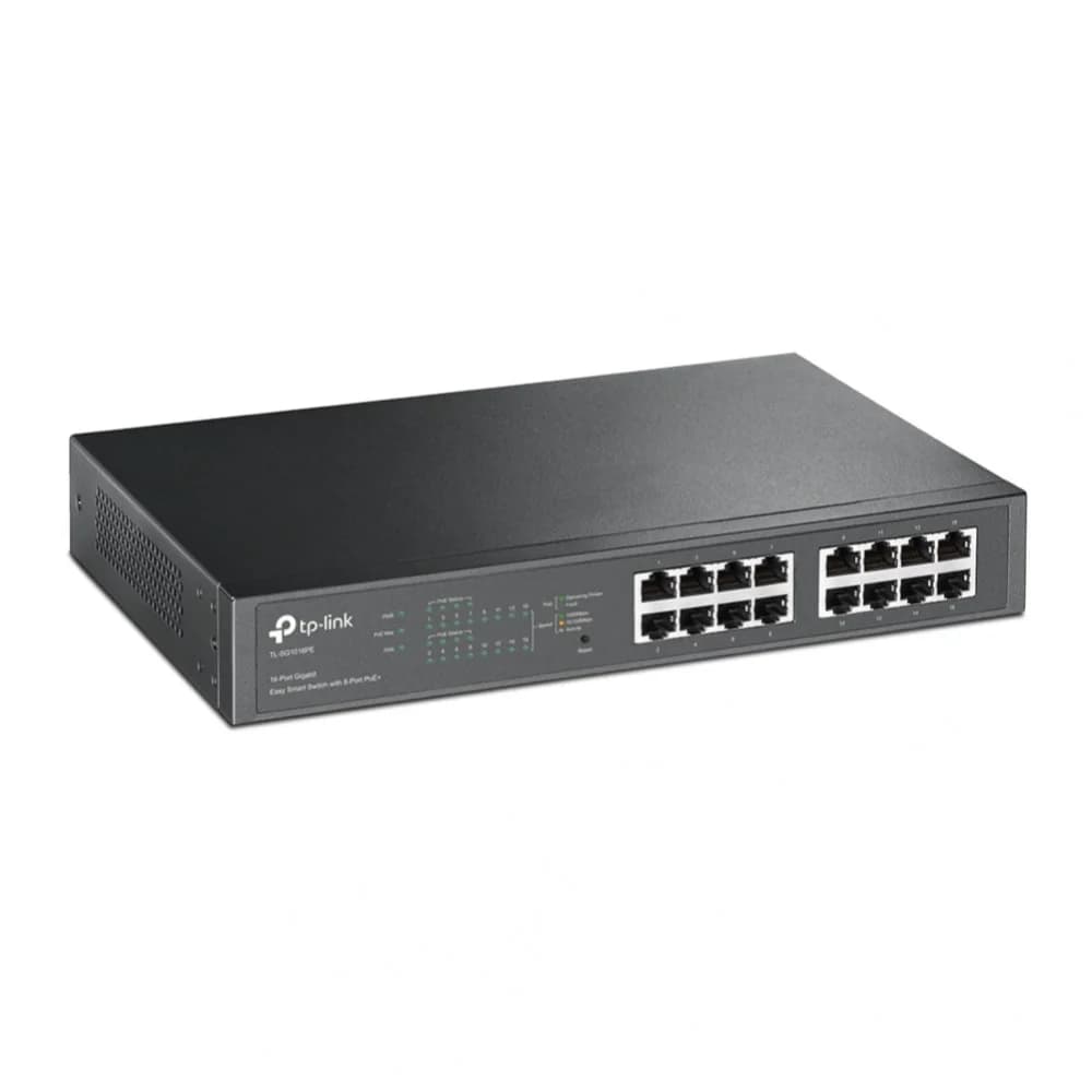 Switch 16 port TP-Link TL-SG1016PE, 16x10/'100/1000 Мбит/c, MDI/MDIX, PoE+