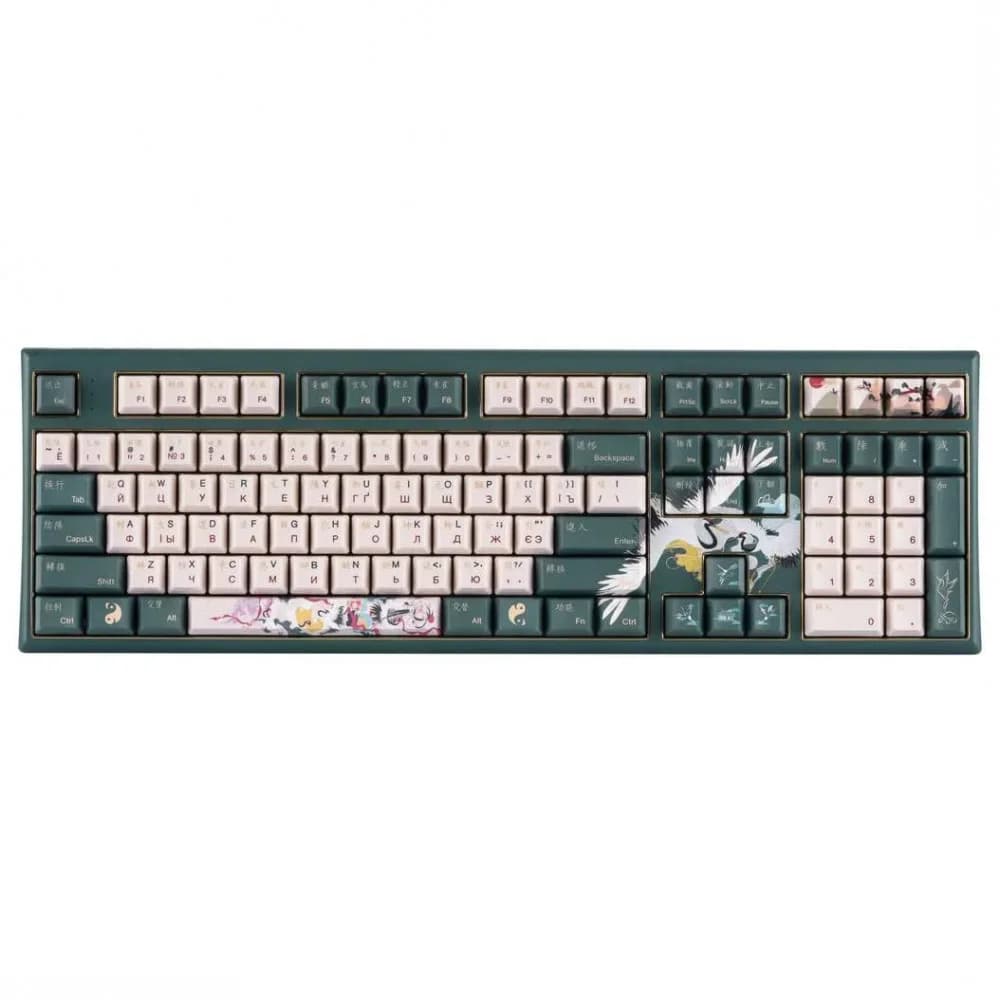 Клавиатура Varmilo Crane, VBM108, Wired, Multimedia, Gaming, Varmilo EC V2 Sakura, Green, USB