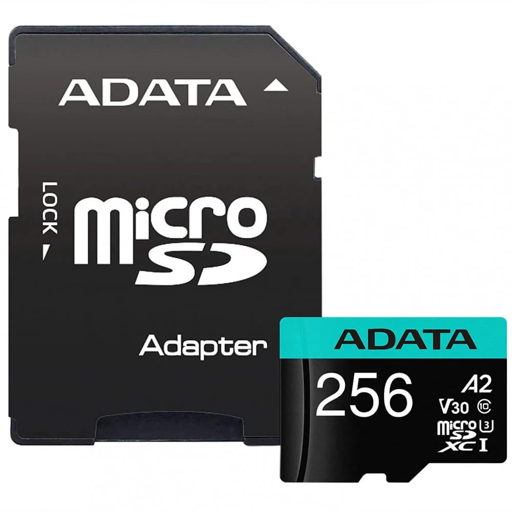 MemoryCard microSDXC 256GB, ADATA AUSDX256GUI3V30SA2-RA1, Class 10, + adapter SD