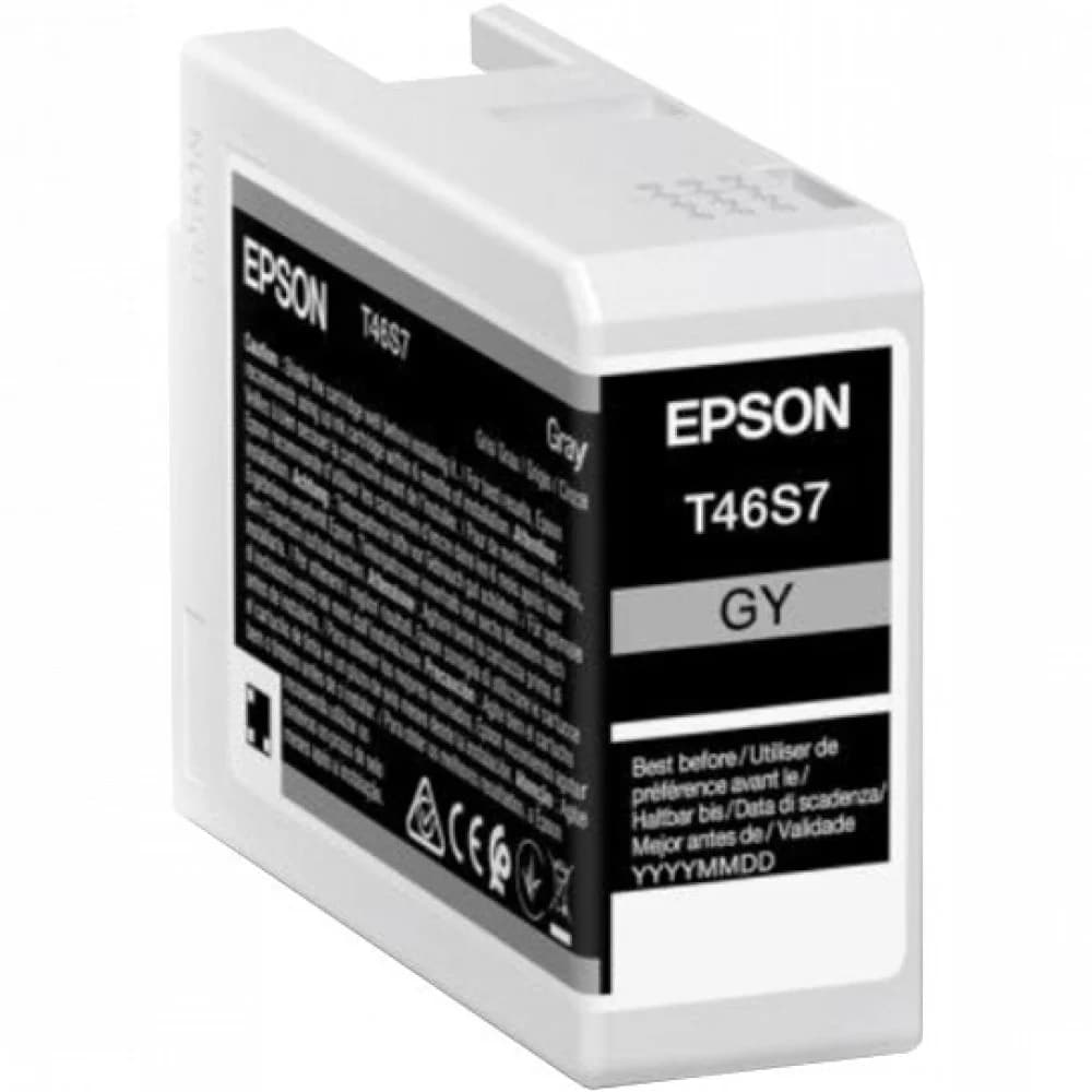 Картридж струйный Epson C13T46S700, T46S серый для SC-P700 (Gray T46S7 ULTRACHROME PRO 10 INK)