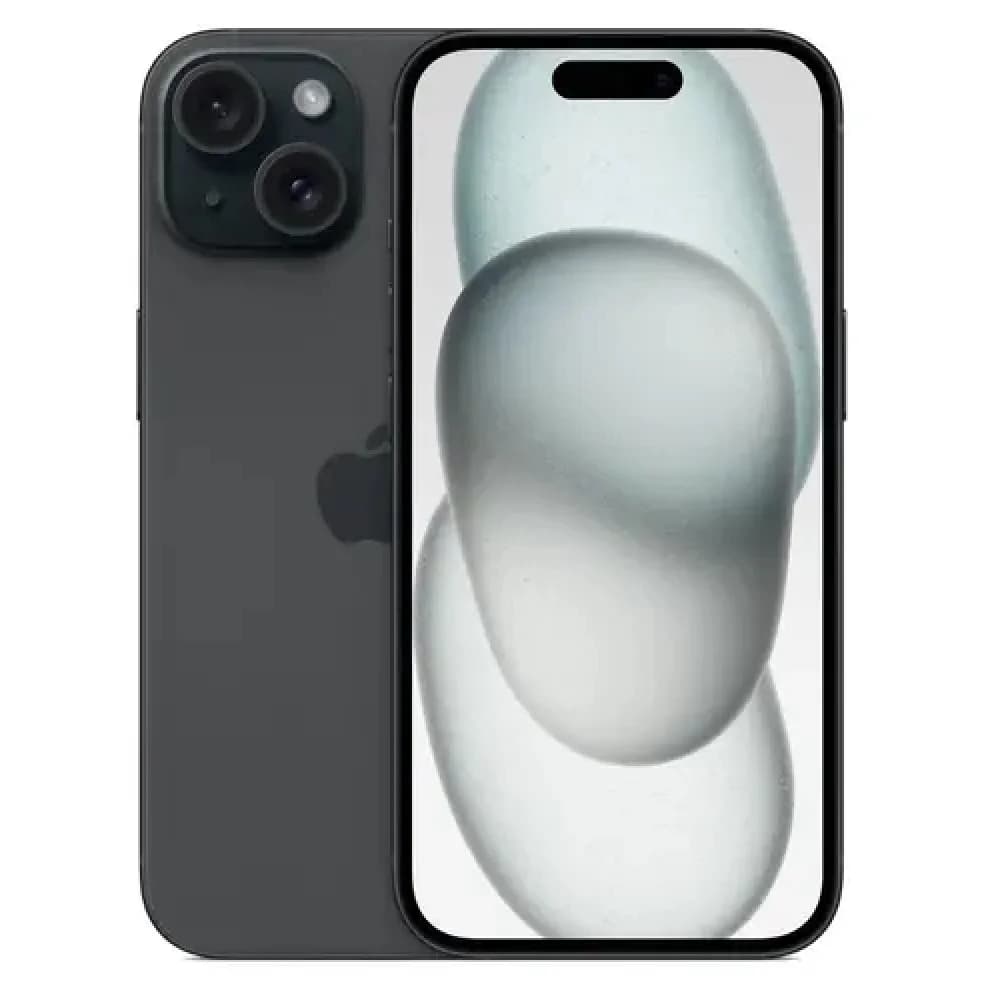 Смартфон Apple A3092 iPhone 15 128Gb черный моноблок 3G 4G 6.1" iOS 17 802.11 a/b/g/n/ac/ax NFC GPS
