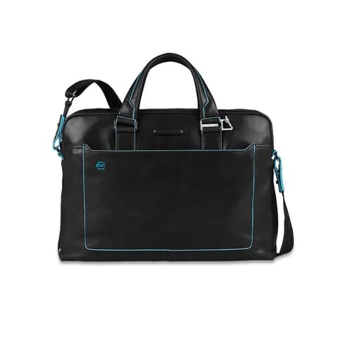 Деловая сумка Piquadro Blue Square CA3335B2/N с отделением для ноутбука 15" черная натур.кожа