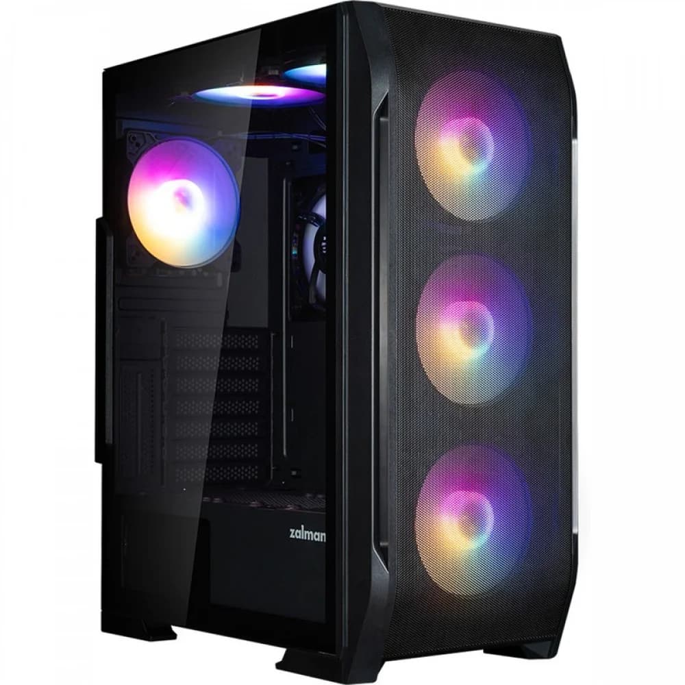 Компьютерный корпус, Zalman, N7 PLUS V2, N7 PLUS V2, ATX, 1*3.5"/3*2.5", Высота кулера до 160 мм, Длина VGA до 340 мм, 402х210х490 мм, Без Б/П, Черный