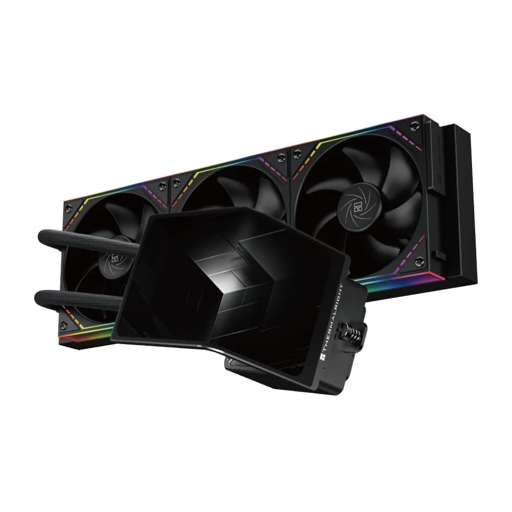 Система жидкостного охлаждения/ Water Cooling System Thermalright Levita Vision 360 (360mm, LED, Black, ARGB/ Fans: 3x120mm, 68.9CFM, 28.2dBA, 2000RPM/ Pump height 98mm, 3000RPM, Rad thickness 27mm/