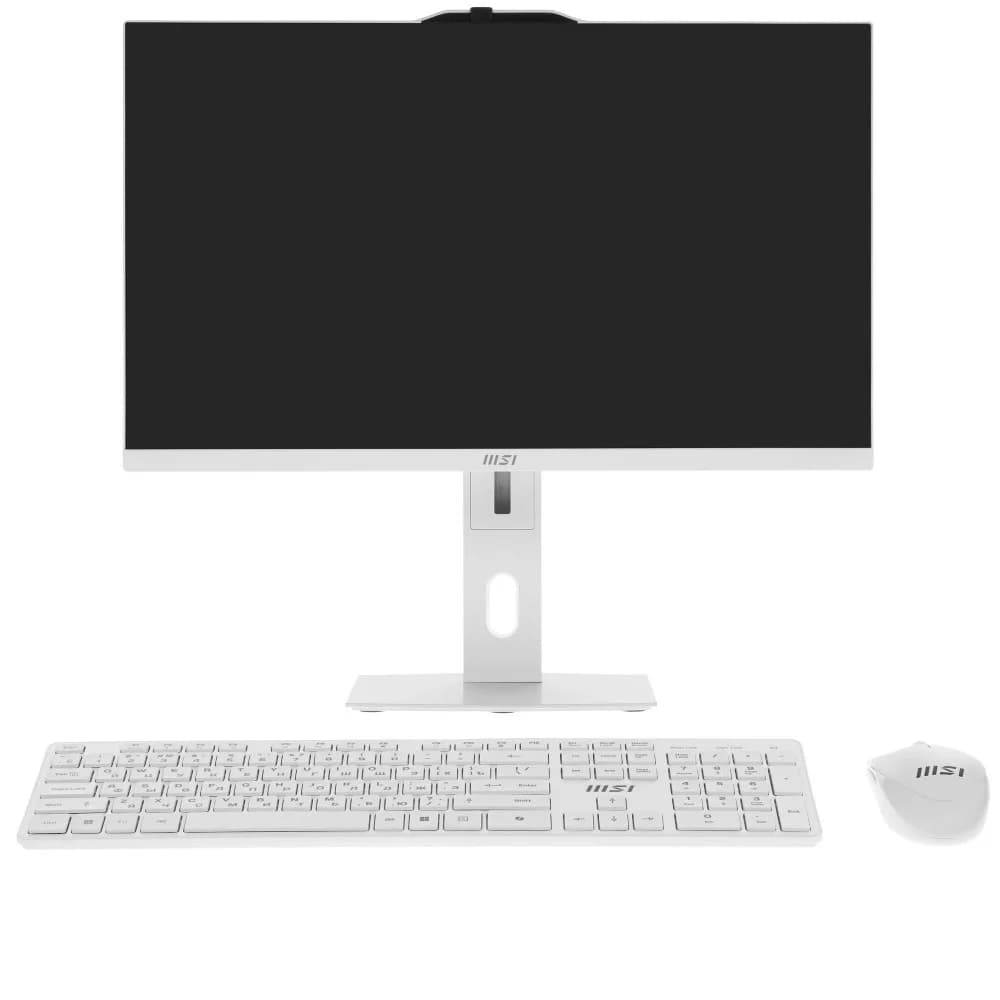 Моноблок MSI Modern AM272P 1M-677XRU 27" Full HD Core 3 100U (1.2) 8Gb SSD512Gb Graphics без ОС GbitEth WiFi BT 120W клавиатура мышь Cam белый 1920x1080