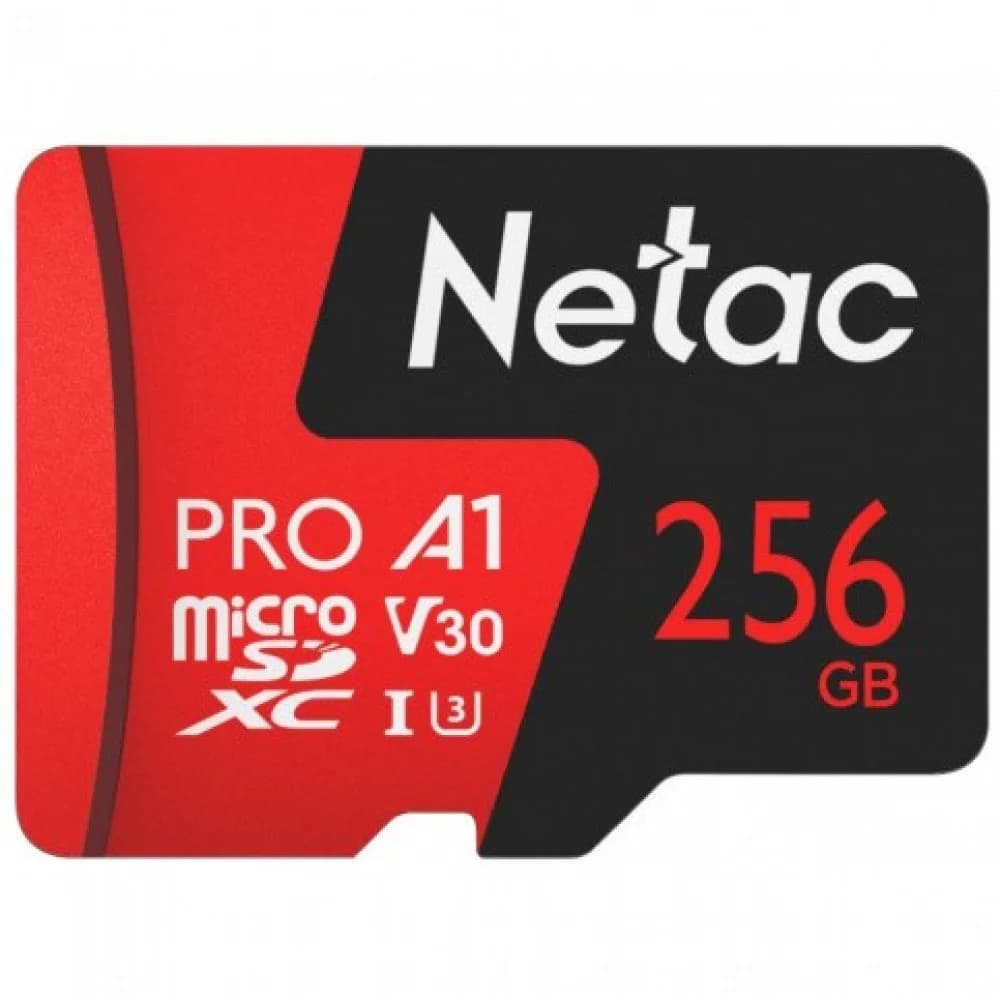 Флеш-накопитель NeTac Карта памяти Netac MicroSD P500 Extreme Pro 256GB, Retail version card only