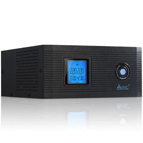 Инвертор, SVC, DI-1000-F-LCD (1000ВА/800Вт), Вход 12В и/или 220В, Выход 220В (Чистая синусоида на выходе), Диапазон работы AVR: 145-270В, Функция заряда батарей 20A, Чёрный Инвертор. Устройство, для