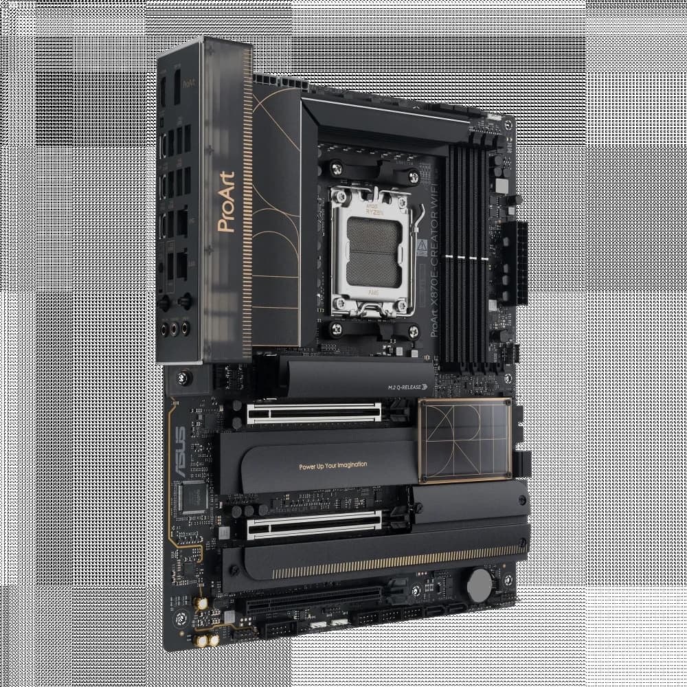 Материнская плата Asus PROART X870E-CREATOR WIFI Socket AM5 AMD X870E 4xDDR5 ATX AC`97 8ch(7.1) 1 x 10Gigabit + 1 x 2.5Gigabit RAID+HDMI+DP