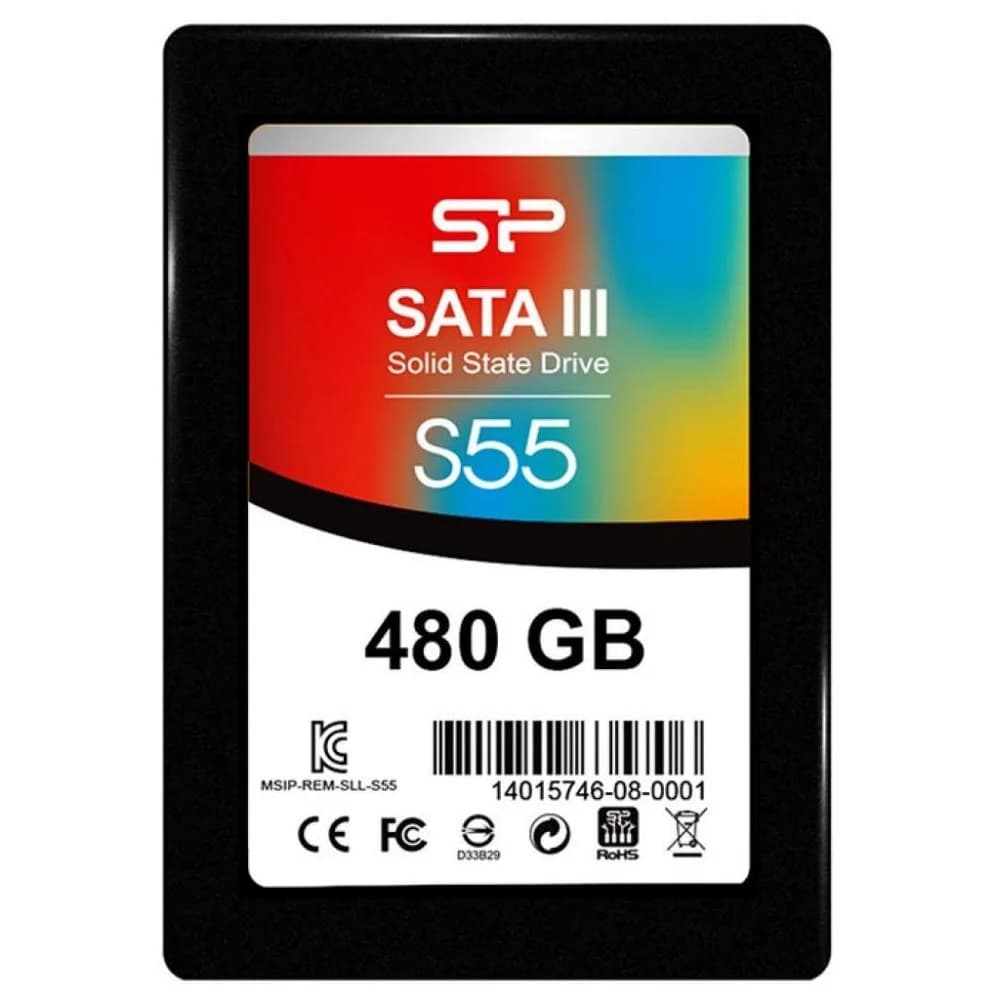 Накопитель SSD Silicon Power SATA III 480Gb SP480GBSS3S55S25 Slim S55 2.5