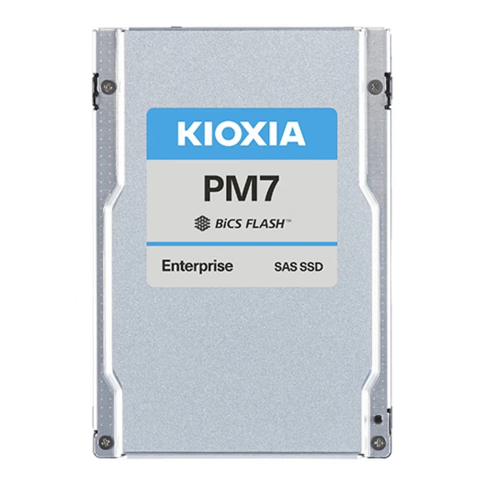 Серверный твердотельный накопитель/ KIOXIA SSD PM7-V, 1600GB, 2.5" 15mm, SAS 24G, TLC, R/W 4200/3400 MB/s, IOPs 720K/320K, TBW 8760, DWPD 3 (12 мес.)