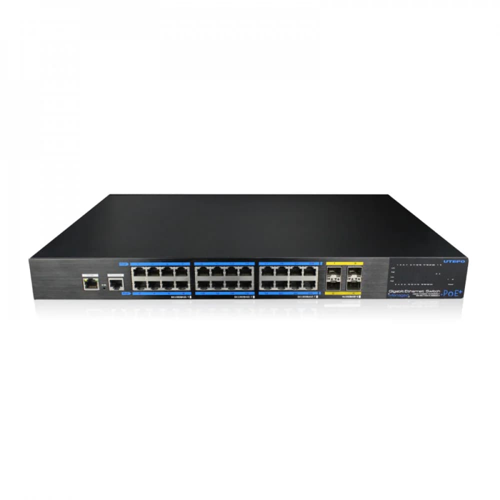 UTEPO UTP7624GE-POE-L3 Коммутатор 24-портовый управляемый L3 PoE