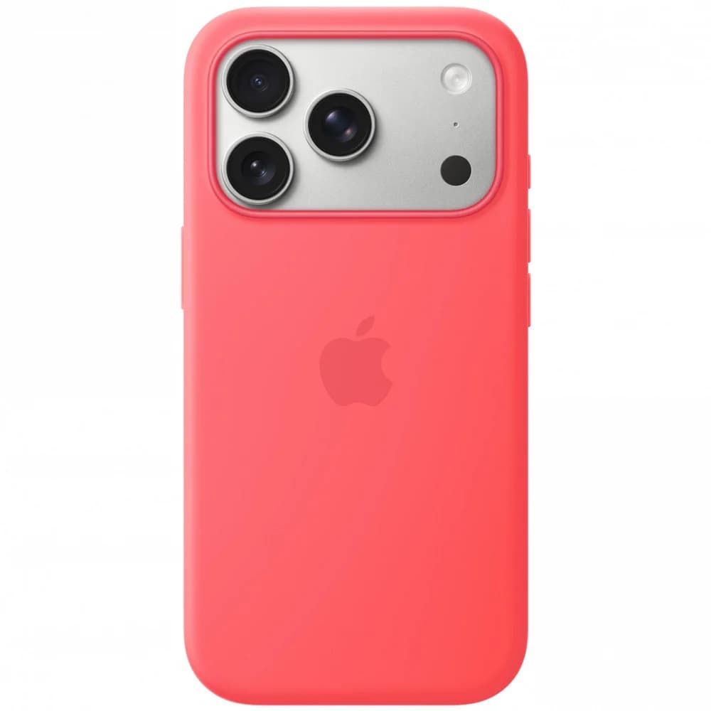 iPhone 17 Pro Max Silicone Case with MagSafe - Bright Guava,Model A3560