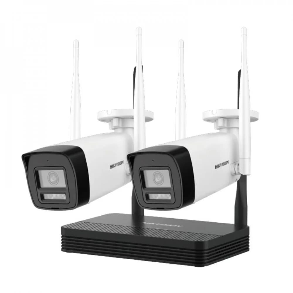 Hikvision NKS424W0H Wi-Fi комплект видеонаблюдения 4MP (2 Видеокамеры IP+ Видеорегистратор)