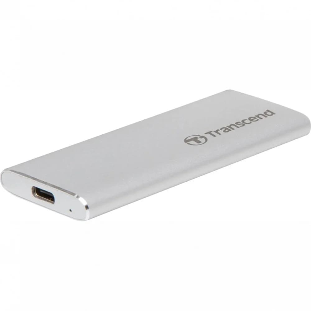External SSD Transcend 250Gb ESD260C (USB3.1 gen 2, Type C 520/460Mbs, 3D NAND, 81x34x8mm, 33g) Silver