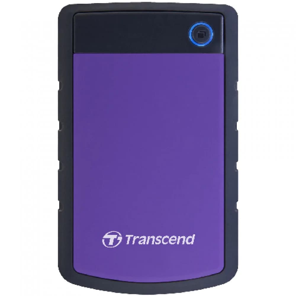 Portable HDD 4TB Transcend StoreJet 25H3 (Purple), Anti-shock protection, One-touch backup, USB 3.1 Gen1, 132x81x25mm, 298g /3 года/