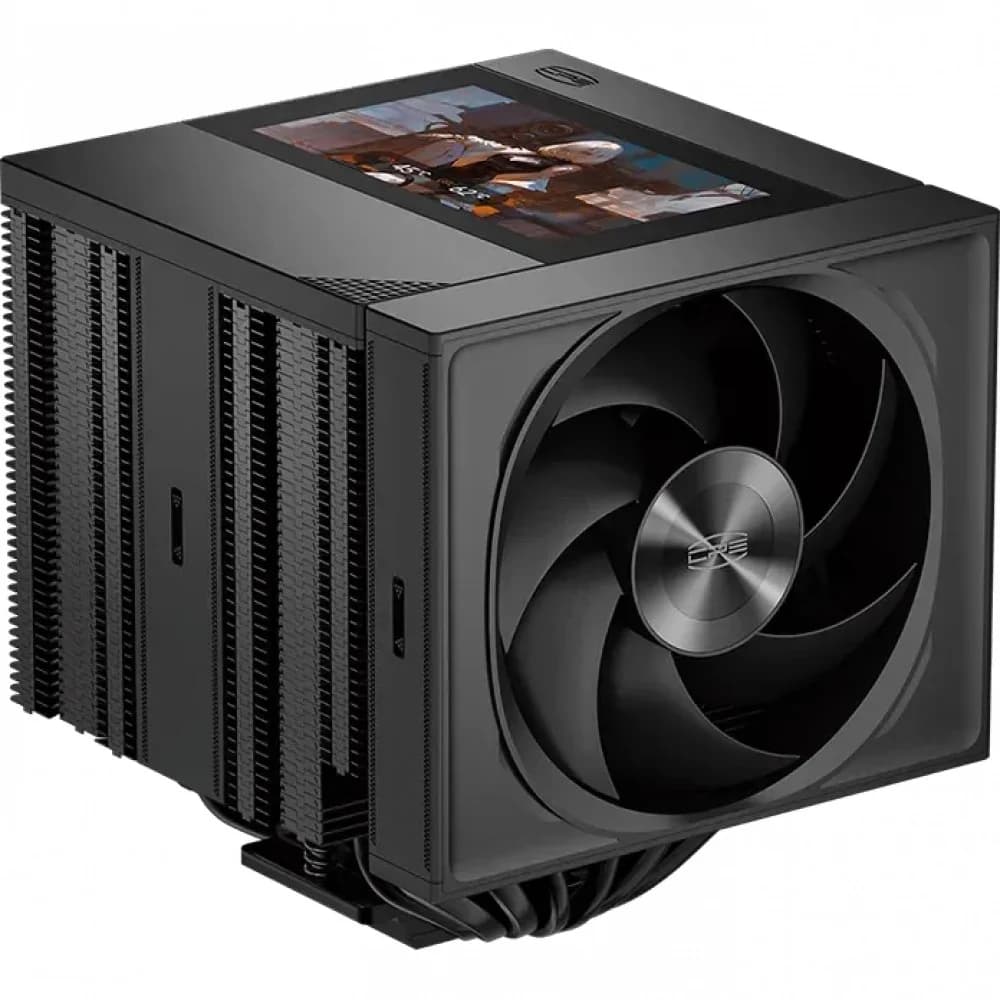 Устройство охлаждения(кулер) PcCooler RZ820 Display BK Soc-AM5/AM4/1200/1700/1851 черный 4-pin 32dB Al+Cu LCD 300W 1860gr Ret