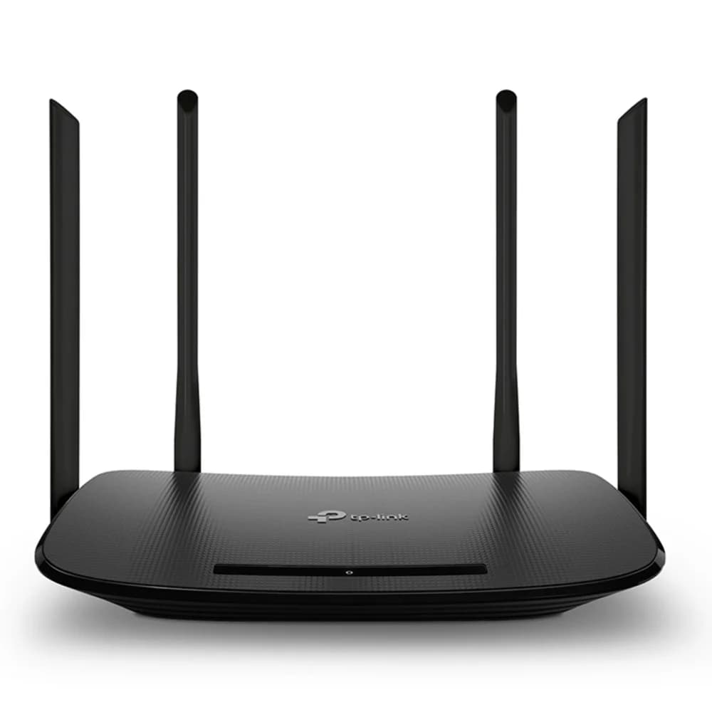 AC1200 Wi-Fi VDSL/ADSL Modem Router, 802.11ac/a/n/g/b, 867Mbps at 5GHz + 300Mbps at 2.4GHz, 4 FE ports, 4 fixed antennas, Tether App, VPN Server, Clound Support, with VDSL splitter, Annex A&B