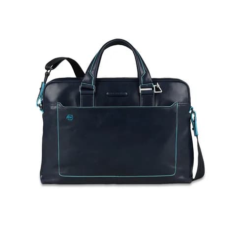 Деловая сумка Piquadro Blue Square CA3335B2/BLU2 с отделением для ноутбука 15" синяя натур.кожа