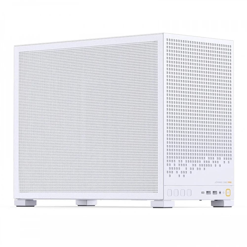 Компьютерный корпус, Jonsbo, D32 PRO MESH White, D32 PRO MESH White, Micro-ATX / Mini-ITX, 2*3.5"/4*2.5", Высота кулера до 164 мм, Длина VGA до 365 мм, 384х207х314 мм, Без Б/П, Белый