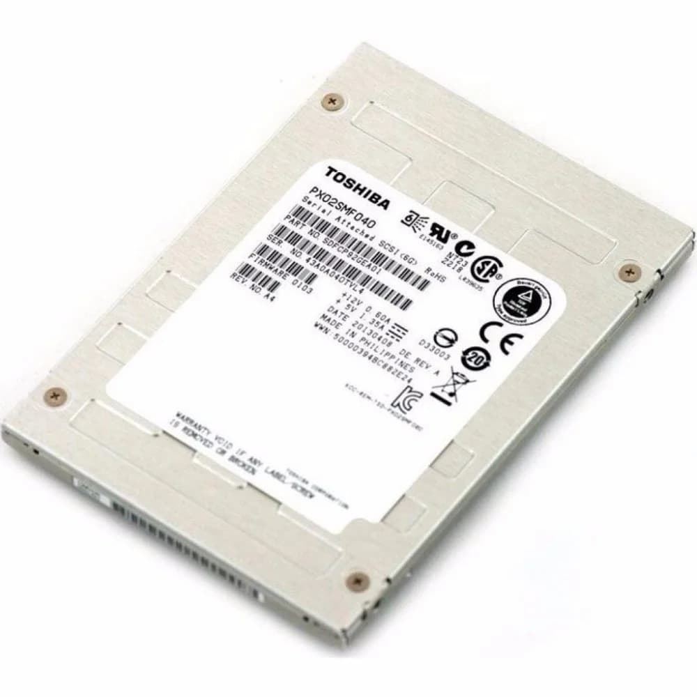 Toshiba 400GB SSD SAS 12Gb/s, Phoenix-M2R, 24nm e-MLC, 2.5'', 7mm, 5 Year warranty