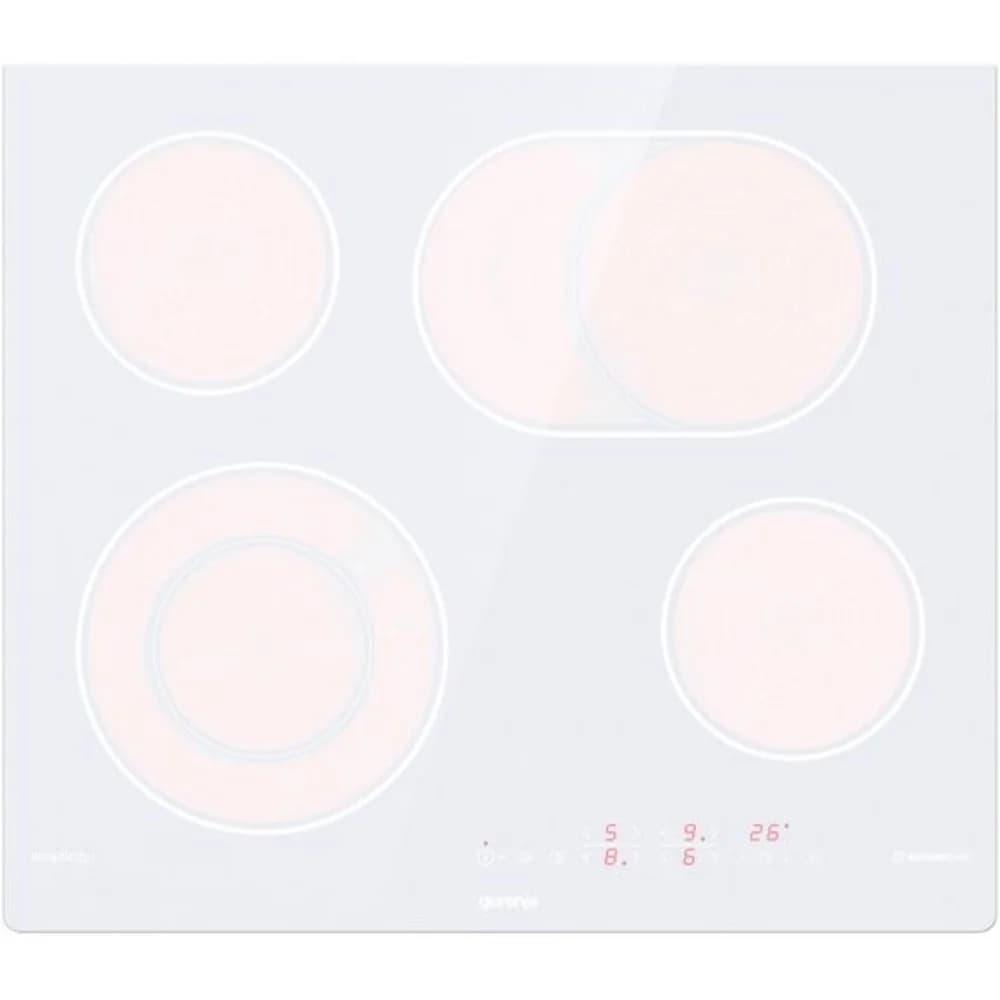 Встраиваемые электрические панели GORENJE/ Встраиваемые электрические панели GORENJE ECT643SYW сесорное управление, (шхвхг): 59,5 ? 5,4 ? 52 см, без рамки, белый