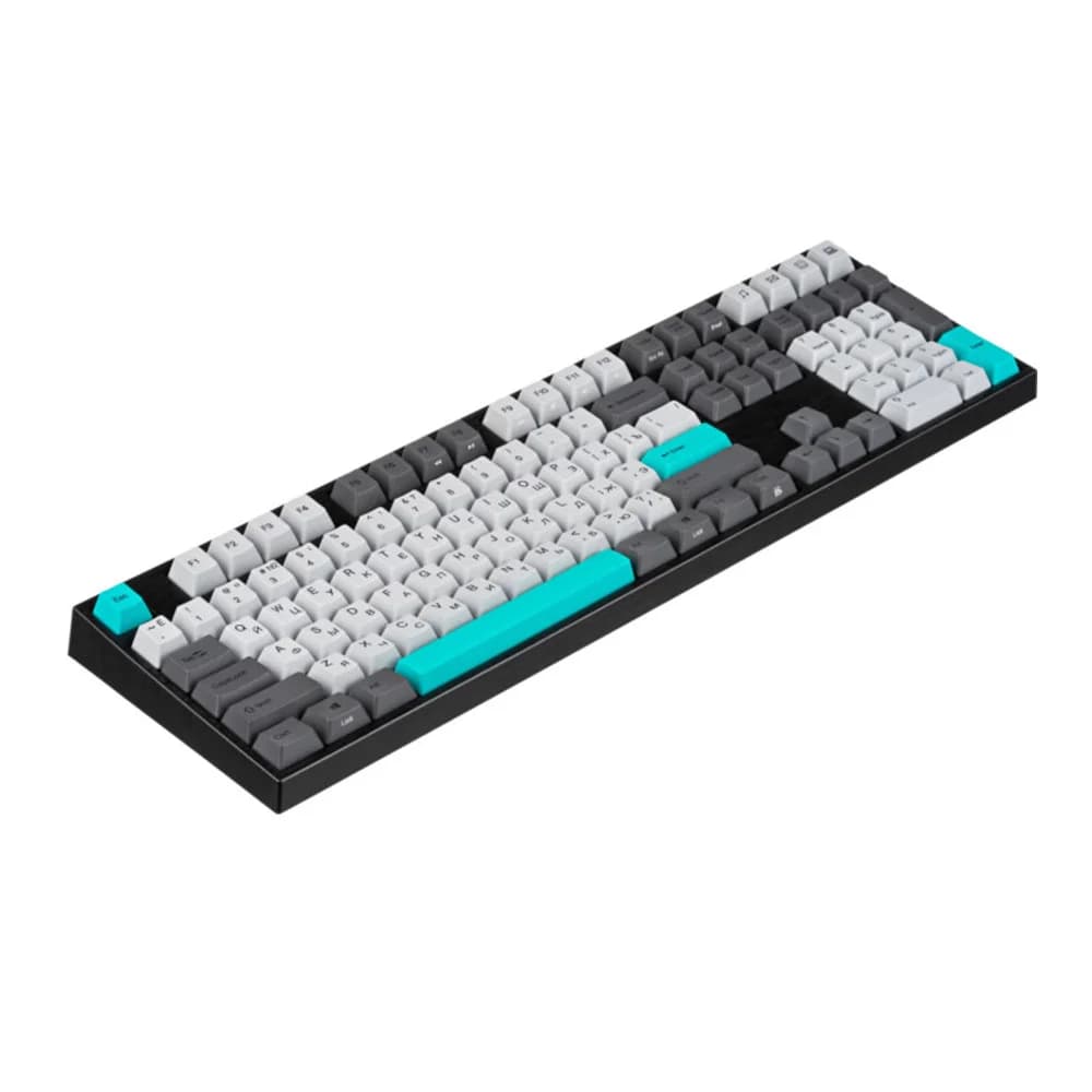 Клавиатура, Varmilo, Moonlight V2, VEA108, Cherry MX Blue, A26A023D2A3A06A007, Механическая, Подсветка, 442*137*36мм, Англ/Рус, Серый