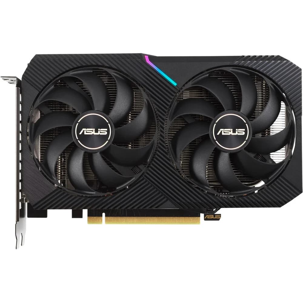 GeForce RTX3060Ti, ASUS RTX 3060 Ti Dual Mini OC V2, 1710MHz/14000MHz, 256bit, 8GB GDDR6, HDMI, 3xDP
