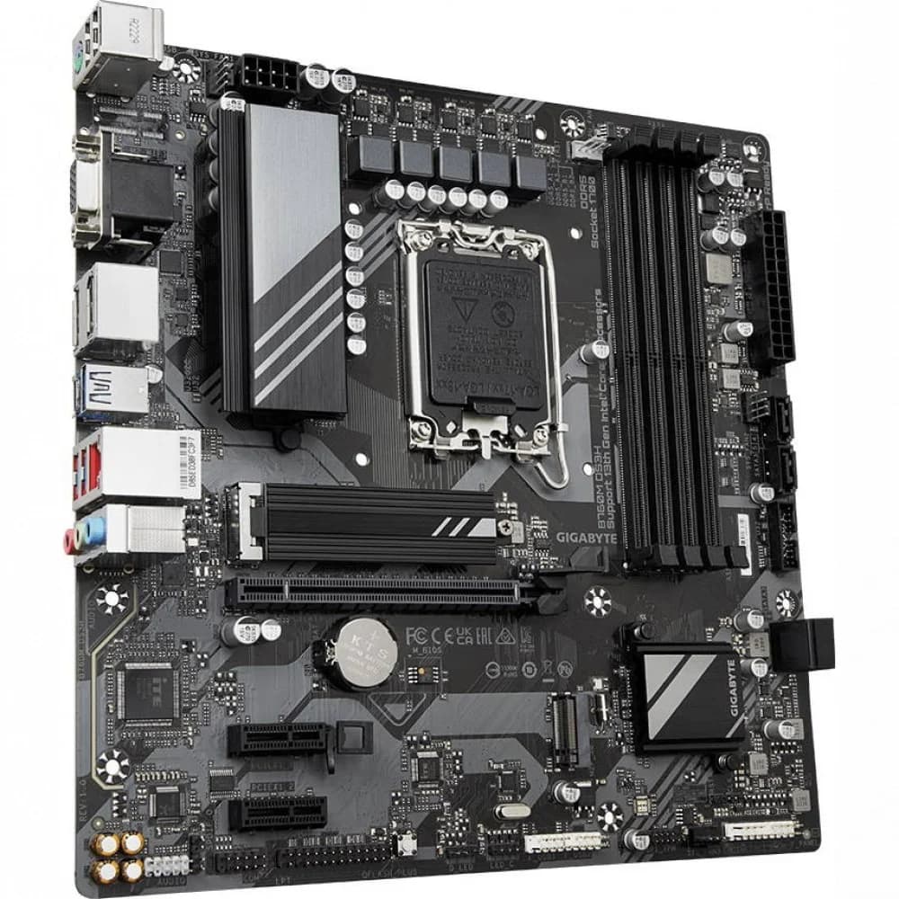 Материнская плата/ MB GIGABYTE INTEL B760 s1700, 4xDDR5(192GB), D-SUB/HDMI 2.0/2xDP, 1xPCIe 4.0x16, 2xPCIe 3.0, 1xLAN (2.5GbE), 4xSATA 6Gb/s, 1xM.2, 1xUSB-C, 3xUSB 3.2, 4xUSB 2.0, 1xPS/2, mATX