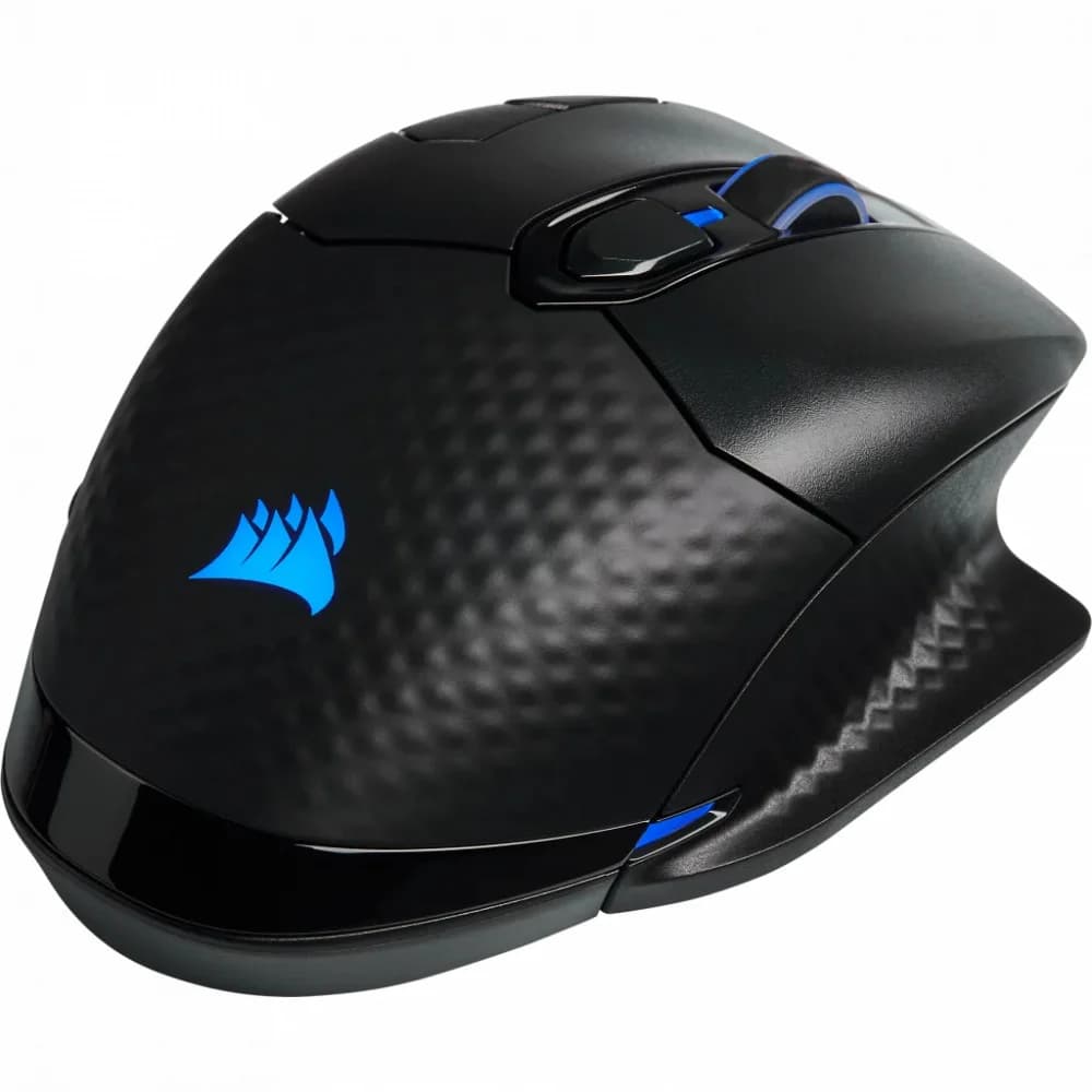 Corsair DARK CORE RGB PRO SE, Wireless FPS/MOBA Gaming Mouse with SLIPSTREAM Technology, Black, Backlit RGB LED, 18000 DPI, Optical, Qi® wireless charging certified (EU version)