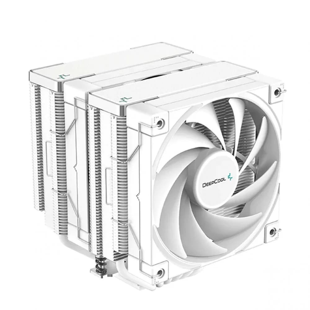 Вентилятор Deepcool AK620 WH (Height 160mm, 6mm x 6pcs, Fan 120mm*2, 500 1850RPM ±10%, < 28 dB(A), 4-pin PWM, TDP 260W, Al+Cu, Screw, Socket AMD AM5/AM4, Intel LGA2066/2011-v3/2011/LGA1700/1200/115x