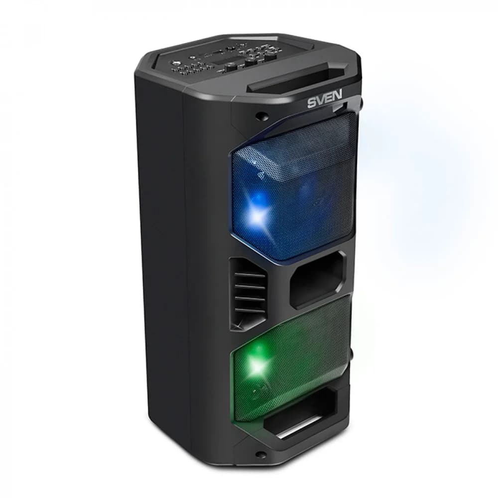Колонки Sven PS-600 (2.0) - Black, 50Вт(2х25) RMS, 45Hz-22kHz, microSD, USB, BT, FM