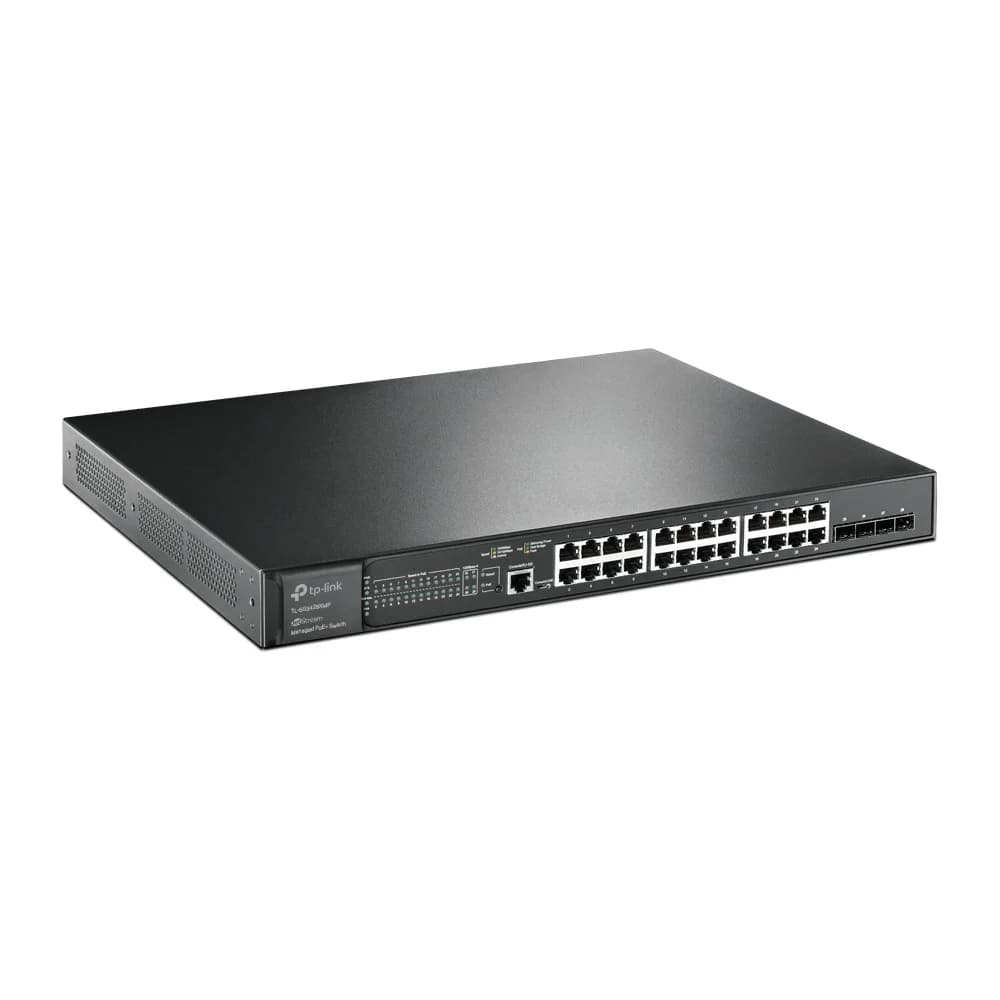 Switch 24 ports TP-Link TL-SG3428XMP, 24х10/100/1000BASE-T, 4x10GE SFP+, Console RJ-45, PoE