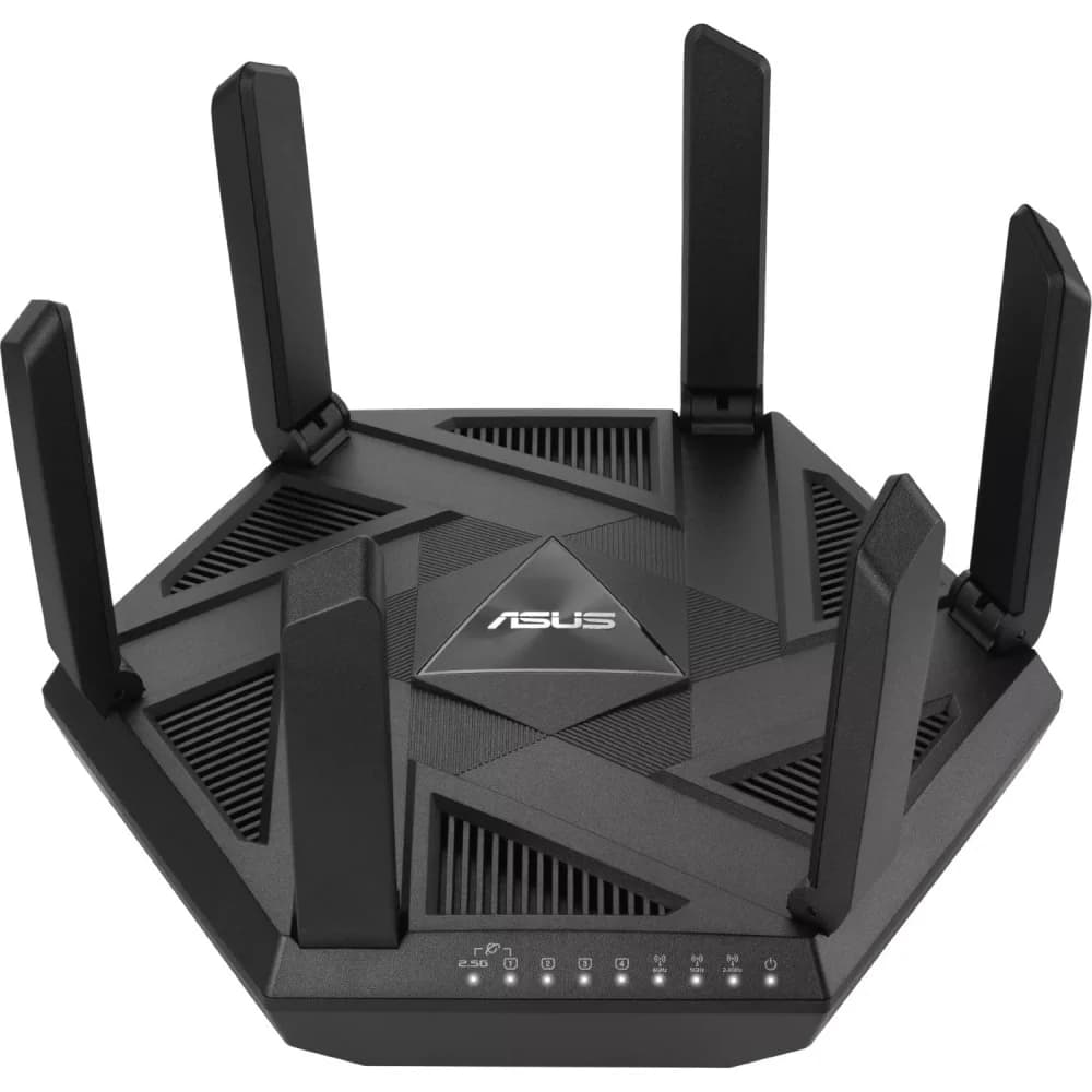 Маршрутизатор ASUS RT-AXE7800 WiFi 6E 2.5G 4x1G USB 4804+2402+574Mbps 6GHz/5GHz/2.4GHz (90IG07B0-MU9B00)