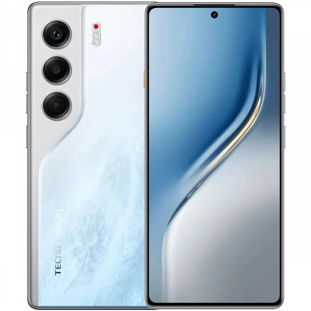 Смартфон Tecno Camon 40 256Gb 8Gb белый моноблок 3G 4G 2Sim 6.78" 1080x2436 Android 15 50Mpix 802.11 a/b/g/n/ac NFC GPS GSM900/1800 GSM1900 Protect FM microSD max1024Gb