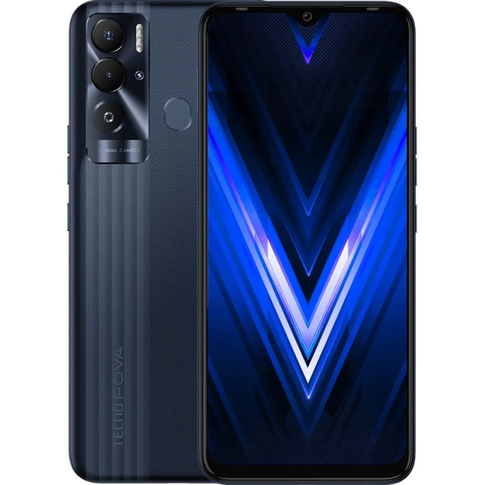 Смартфон Tecno Pova Neo, A11/2GHz/4Gb RAM/64Gb ROM/6.8",1640x720/Wi-Fi/BT/GPS/2xSIM, Obsidian Black