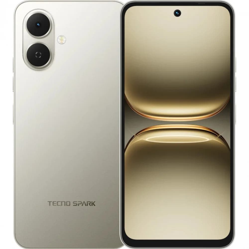 Мобильный телефон, TECNO, SPARK Go 2 (KM4) 128+3 GB, 6.67", Аккумулятор 5000 мАч, 13MPx/8MPx, Unisoc T7250, Charge 15W, (Titanium Grey) Серый
