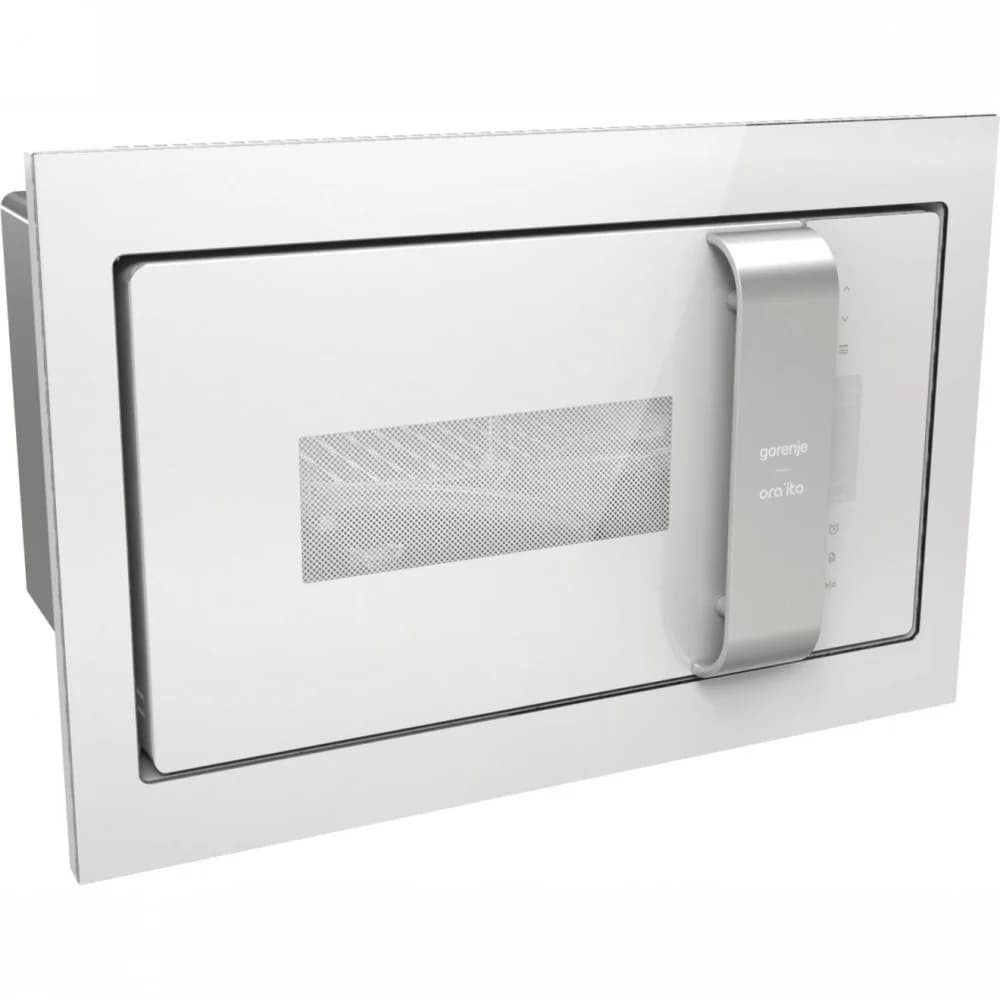 Встраиваемая микроволновая печь Gorenje BM235ORAW, 900 Вт, 23 л, белый, гриль, сенсорн. упр, 8 автопр.