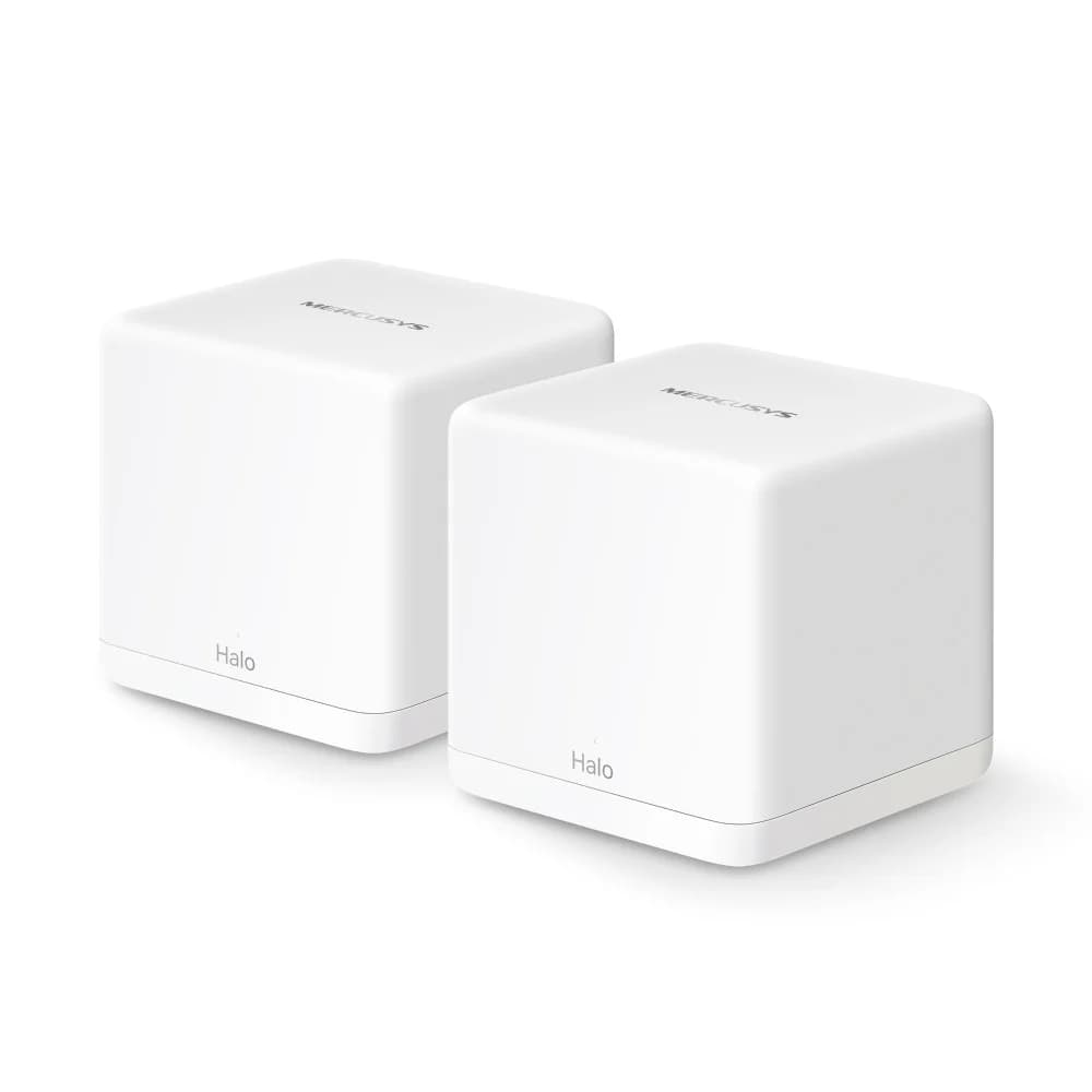 Домашняя Mesh Wi-Fi система GbE AX1500 Mercusys Halo H60X(2-pack) < Wi-Fi 6, бесшовный роуминг 802.11k/v/r, 1201Mbps 5Ghz + 300Mbps 2.4Ghz, 802.11ax/ac/n/a, 3 порта LAN/WAN GbE>