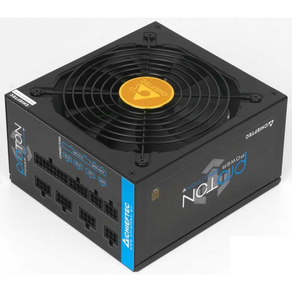 Блок питания, Chieftec, Proton BDF-750C, 750W, ATX, APFC, Bronze, Modular, 20+4pin, 4+4pin, 6*Sata, 3*Molex, 4*PCI-E 6+2-pin, Вентилятор 14см, Черный