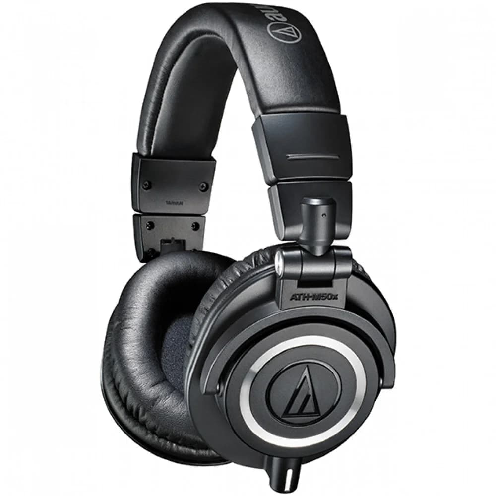 Headphone Audio-Technica ATH-M50x, 38ohm, 15-28000Hz, 99dB, 1.2-3.0m cable, black