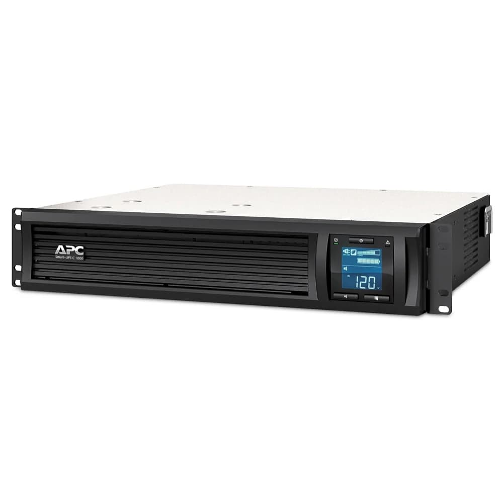 Источник бесперебойного питания APC Smart-UPS C 1000VA/600W, 2U RackMount, 230V, Line-Interactive, LCD, Out: 4xC13, 1 year warranty (замена SMC1000I-2U)