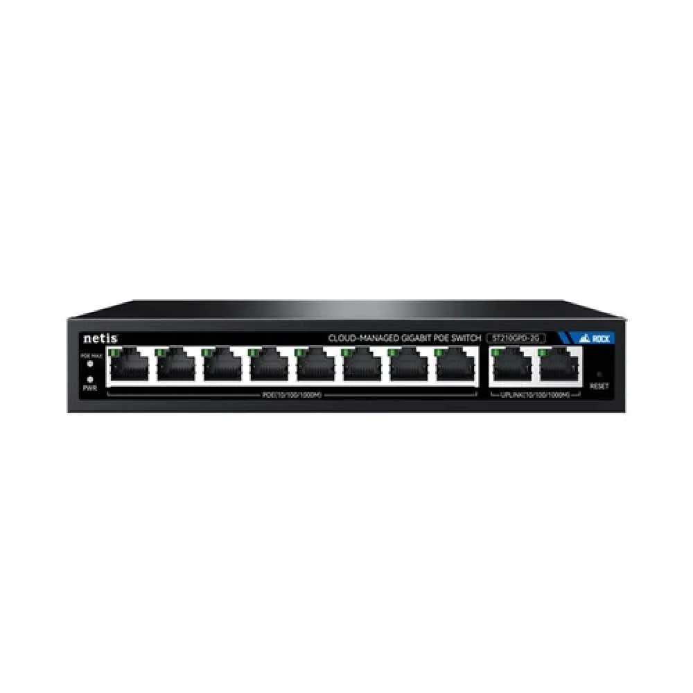 Коммутатор Netis ST210GPD-2G (L2) 10x1Гбит/с 8PoE 117W настраиваемый