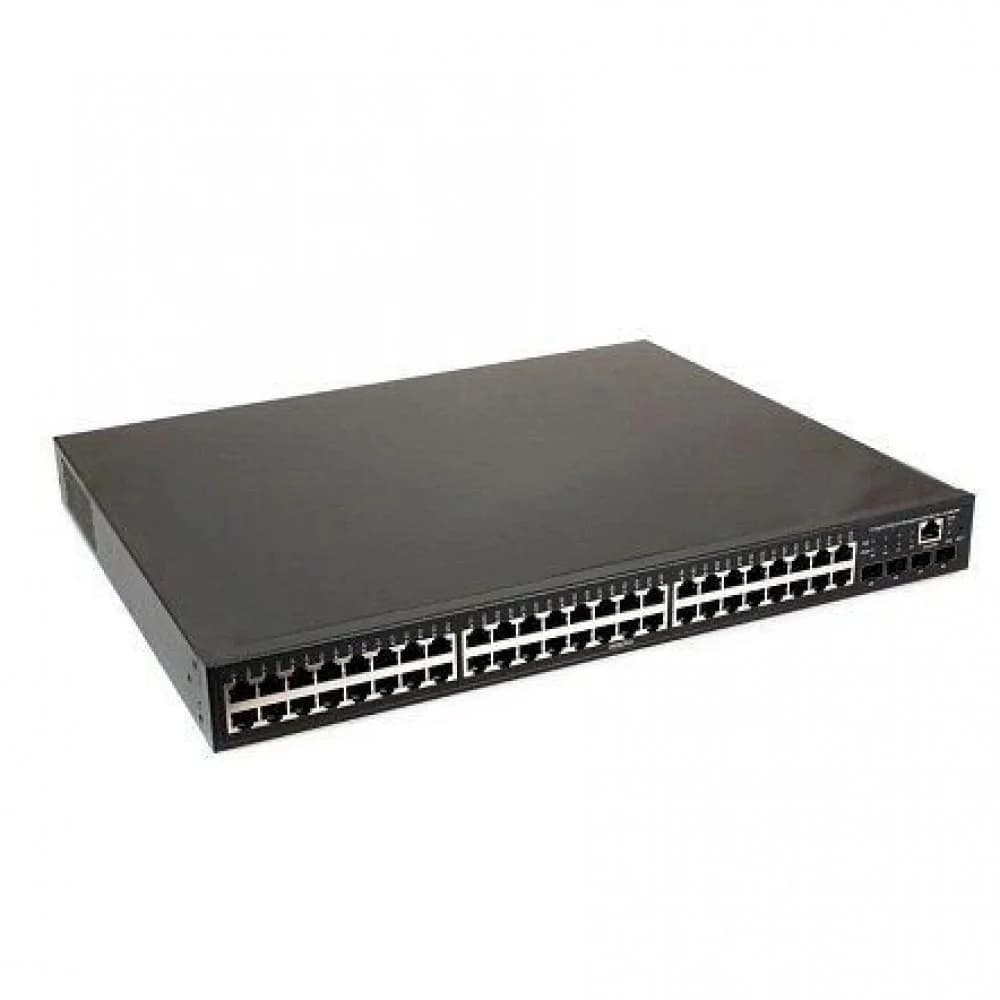 Коммутатор/ OSNOVO SW-48G4X-2L Управляемый L3 коммутатор на 48xGE RJ-45 c PoE + 4х10G SFP+ порта. Порты: 4*10/100/1000 Base-T с PoE (до 90W, A+B), 44*10/100/1000 Base-T с поддержкой PoE (IEEE 802.3a