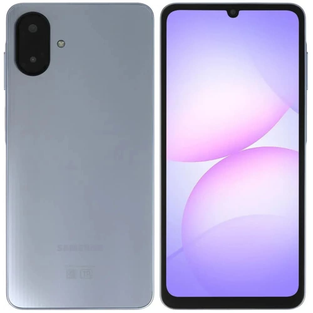 Смартфон Samsung SM-A075F Galaxy A07 128Gb 4Gb фиолетовый моноблок 3G 4G 2Sim 6.7" 720x1600 Android 15 50Mpix 802.11 a/b/g/n/ac GPS GSM900/1800 GSM1900 Protect microSD max2048Gb